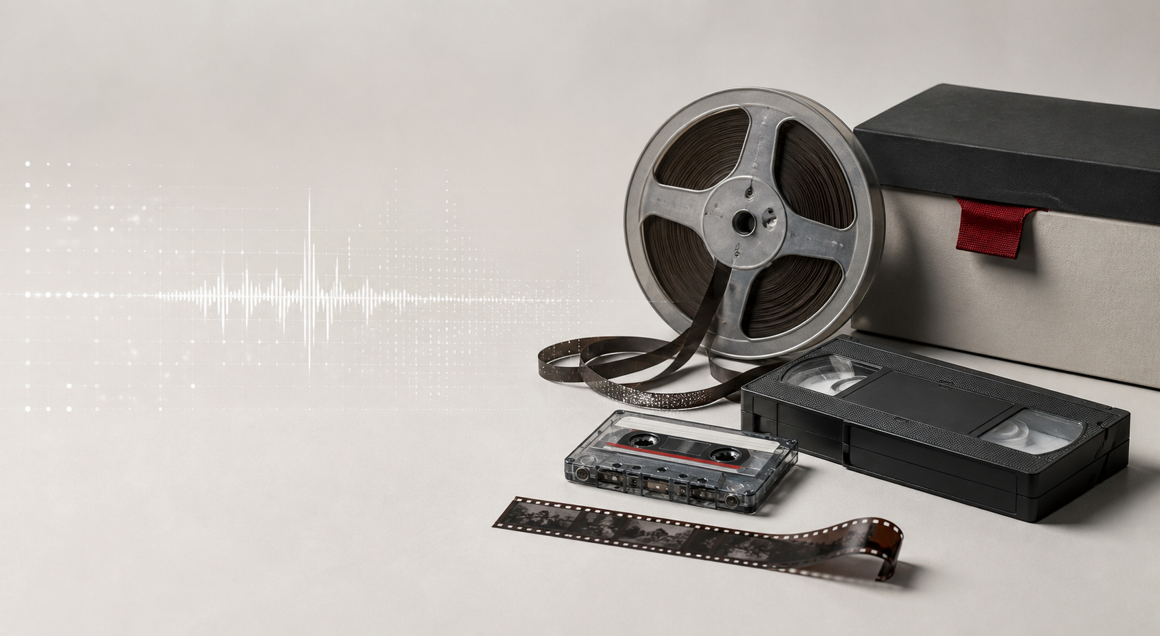 Analoge Medien werden in digitale Daten umgewandelt